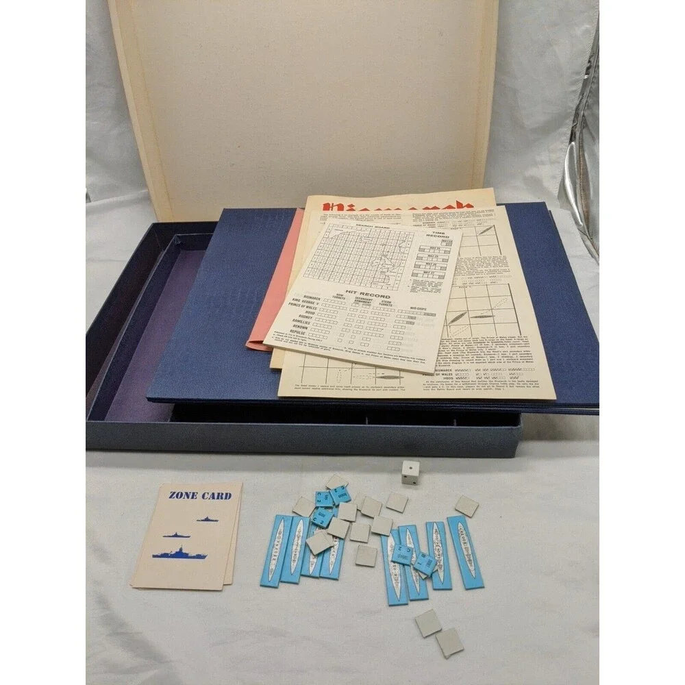 Avalon Hill Bismark Board Game Complete